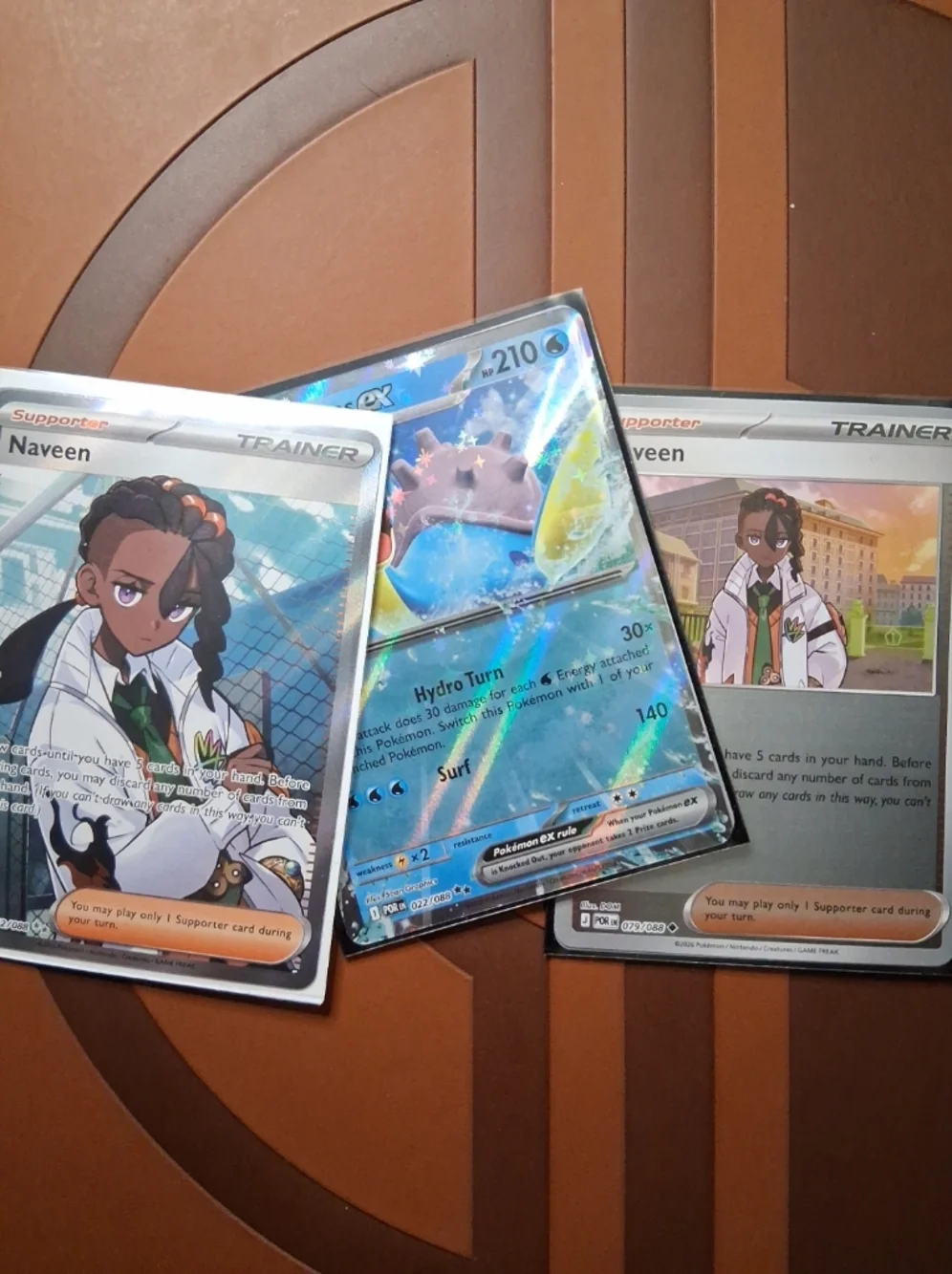 Naveen Full Art Bundle With Lapras Ex Holo & Iono ~ Perfect Order ~ Pokemon NM